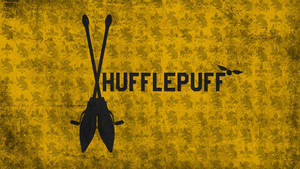 Hufflepuff Quidditch -logo Harry Potter -kannettava — Keltainen estetiikka Taustakuvat