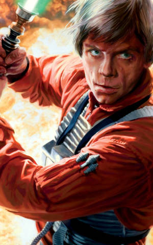Hurja Luke Skywalker Star Wars Tabletti — Huawei MatePad Mini Taustakuvat