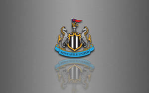 Newcastle United Football Club -logo harmaa työpöydän taustakuva.