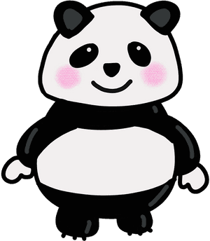 Hymyilevä sarjakuvapanda — Panda Taustakuvat