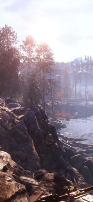 iPhone X Metro Exodus -tausta — Galaxy M17 Taustakuvat