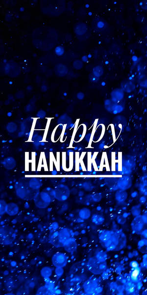 Hyvää hanukkaa sininen estetiikka taustakuva — 18:9 Taustakuvat