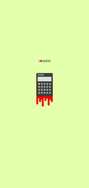 I Love Math Minimalistinen iPhone — Galaxy S25 Ultra Taustakuvat
