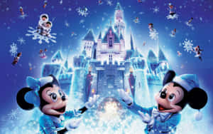 Iloisia muistoja Lumikin kanssa Disney-jouluna — Disney joulu Taustakuvat