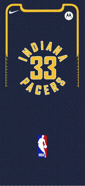 Indiana Pacers -paitaillustraatio -taustakuva — iPhone 12 mini Taustakuvat