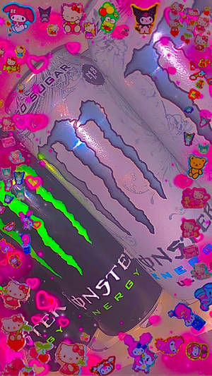 Indie Kid -estetiikan Monster Energy -juoma