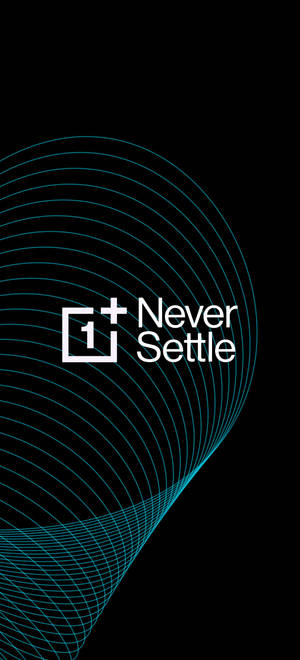Oneplus Never Settle -linjasylinteri-taustakuva — iPhone 14 Plus Taustakuvat