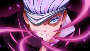 Violetti anime-tausta