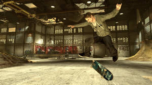 iPad Pro Tony Hawk Hylätyllä Skeittirinteellä