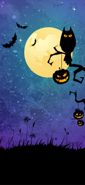 Iphone Halloween Taustakuva — Honor X7e Plus Taustakuvat
