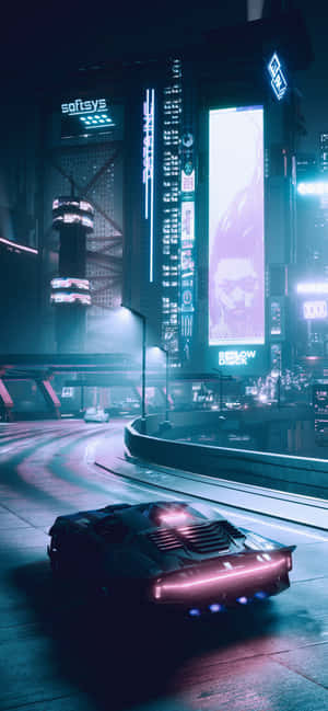 Iphone X Cyberpunk 2077 -tausta — Realme C100 Taustakuvat