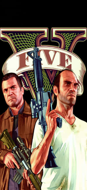 Iphone X Grand Theft Auto V -taustakuva — OnePlus 13T Taustakuvat