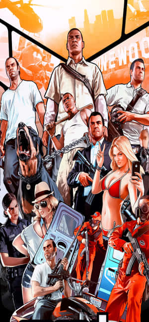 Iphone X Grand Theft Auto V -tausta — Oppo F31 Taustakuvat