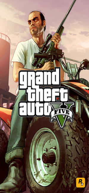 Iphone X Grand Theft Auto V -tausta — Oppo F33 Pro Taustakuvat