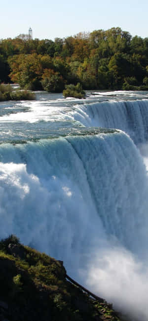 iPhone X Niagara Falls -tausta — Honor X7e Plus Taustakuvat