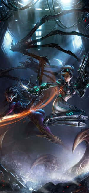 Iphone X Starcraft Ii -tausta — POCO M7 Plus Taustakuvat