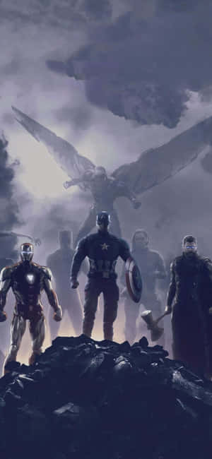 Iphone Xs Avengers -taustakuva — Galaxy M56 Taustakuvat