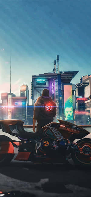 Iphone Xs Max Cyberpunk 2077 Taustakuva — Realme C100 Taustakuvat