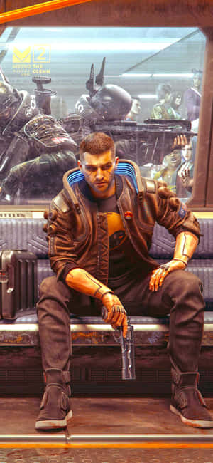 Iphone Xs Max Cyberpunk 2077 Tausta — Realme C100x Taustakuvat