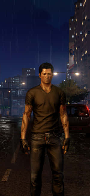 Iphone Xs Sleeping Dogs Tausta — Nukkuvat koirat Taustakuvat