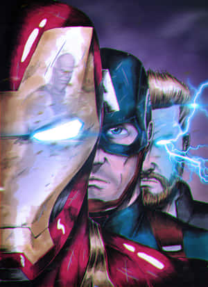 Iron Man ja Thor iskevät yhteen eeppisessä taistelussa! — OnePlus Pad 4 Taustakuvat