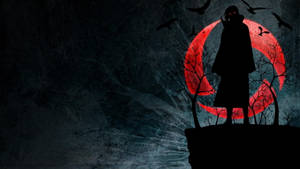 Itachi Uchiha tumma anime-estetiikka työpöytä — Naruto symbol Taustakuvat