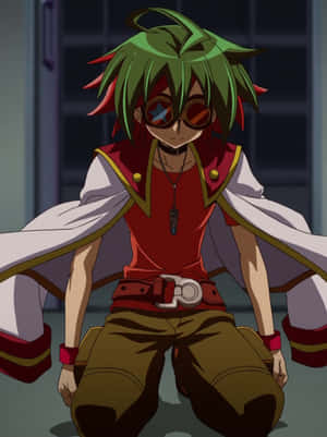 Itsevarma Yuya Sakaki kaksintaistelulevyineen - Yu-Gi-Oh! ARC-V — Kindle Paperwhite Taustakuvat