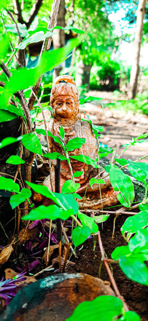 Jai Shree Ram HD Metsäpatsas — Galaxy S25 Ultra Taustakuvat