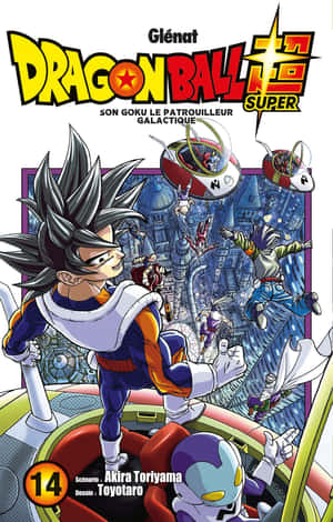 Jännittävä kuvitus Gokusta ja Vegetasta Dragon Ball Super -mangasta — Galaxy Tab S9 Taustakuvat