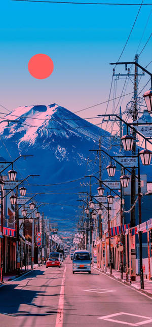 Japani Mt. Fuji tunnelma taustakuva — iPhone 16 Plus Taustakuvat