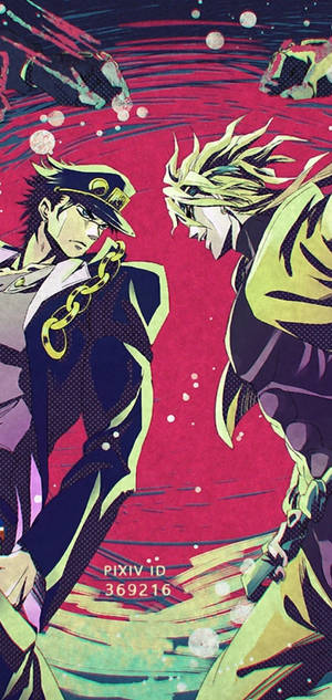 JoJon Bizarre Adventure Jotaro Kujo vs Dio Brando -taustakuva