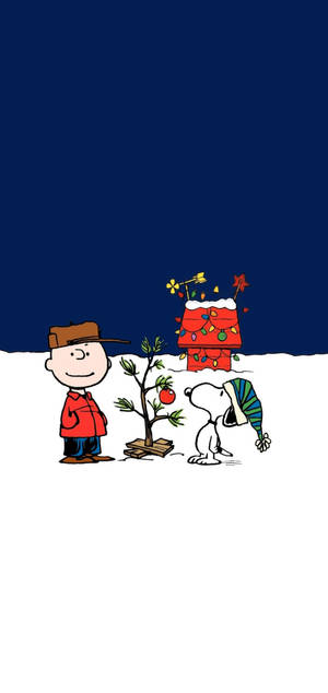 Snoopy Joulu Iphone — Galaxy A57 Taustakuvat