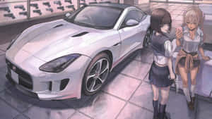 Anime-autotausta — Anime auto Taustakuvat