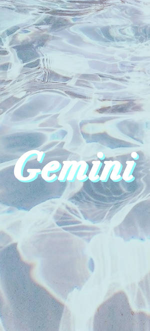 Gemini horoskooppi estetiikka aqua taustakuva — Pixel 11 Taustakuvat