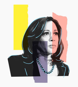 Kamala Harris Pastellitaide taustakuva — Vivo X Fold Taustakuvat