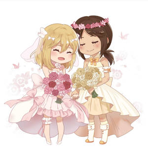 Anime-lesbohäät taustakuva — Anime lesbo Taustakuvat