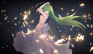 Kaunis anime-tyttö tanssii -taustakuva — Anime tanssi Taustakuvat