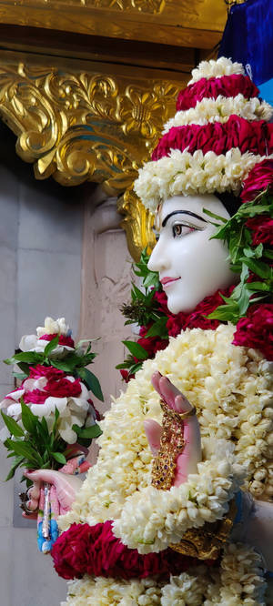 Kaunis Krishna Maharaj -patsas — Redmi 13x Taustakuvat