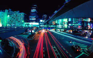 Neon City -taustakuva — Neonkaupunki Taustakuvat