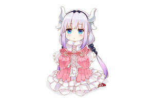 Kawaii Anime Kanna Kobayashi polvistuu — Kawaii Anime Taustakuvat