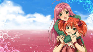 Kawaii Anime Rosario + Vampire Moka ja Kokoa — Kawaii Anime Taustakuvat
