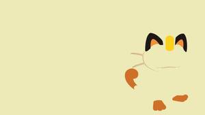Keltainen Meowth Siisti Pokemon