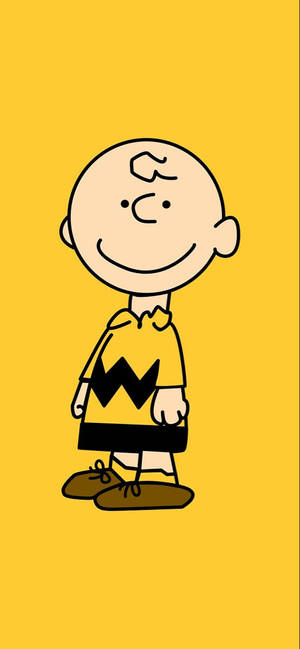 Keltainen taide Charlie Brown -taustakuva — iPhone 16 Plus Taustakuvat
