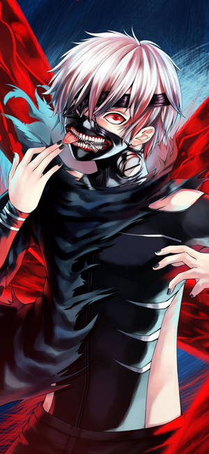Ken kieli ulkona Tokyo Ghoul iPhone — iPhone 18 Pro Taustakuvat