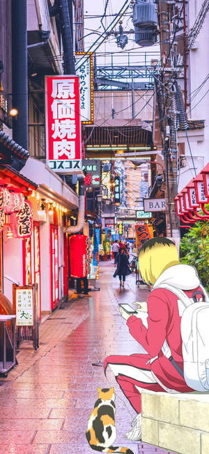 Kenma Kozume kujalla -taustakuva — iPhone 18 Pro Max Taustakuvat