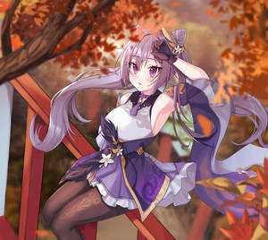 Keqing — Genshin impact GIF Taustakuvat