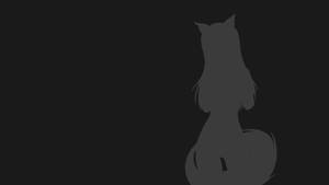 Kettutyttö Minimalistinen Anime — Minimalistinen anime Taustakuvat