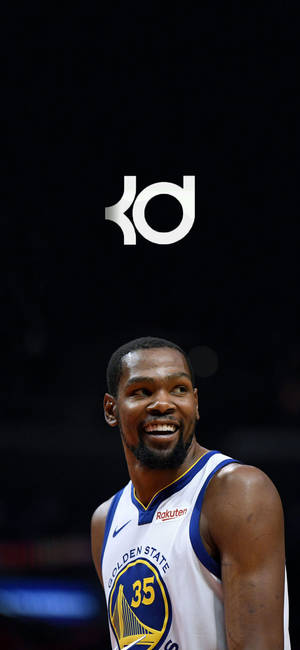 Kevin Durant hymy ja logo taustakuva — iPhone 17 Pro Max Taustakuvat