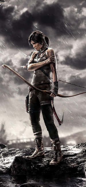 Iphone Xs Max Rise Of The Tomb Raider -taustakuva — iPhone 16 Taustakuvat