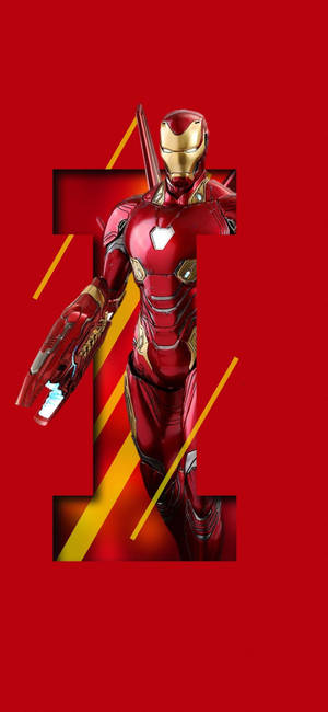 Kirjain Iron Man Iphone — Galaxy S25 Ultra Taustakuvat